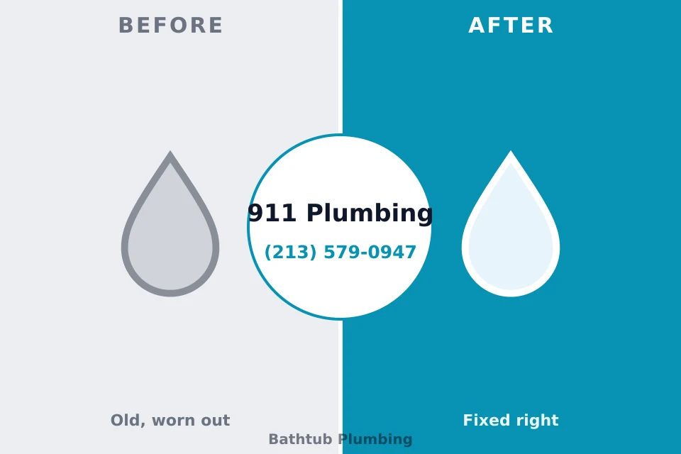 Before and after: plumbing company Schoeneck, PA